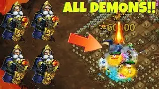 Killed all 4 Demons | INSANE DUNGEON 6/10 | CASTLE CLASH