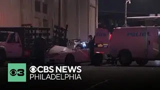 Woman killed after driver hits truck in Philadelphia crash