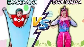 TIPOS DE CRIAN&Ccedil;AS FAZENDO SLIME - ECONOMICA VS EXAGERADO  | Fam&iacute;lia Maloucos