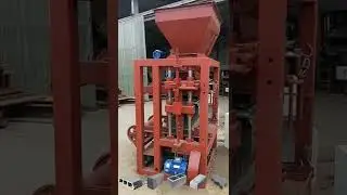 small semi automatic cement block machine from Giantlin machinery in china  #shorts