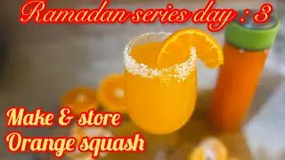 Orange squash/ make & store Ramadan recipes | #viralvideo #iftar #iftarrecipe #trending #fypシ゚viral 