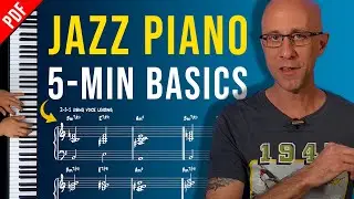 How To Practice Jazz Piano. 2-5-1's in Minor | 5 Min. Jazz Piano Practice Routine For Beginners
