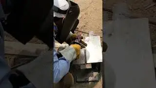 Welder test for Hestalloy clad plate welding.