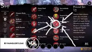 New Vainglory Items in Version 1.25 (Winter season)