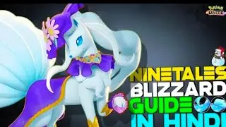 HOW TO USE NINETALES BLIZZARD | UNLIMITED STUN, TIPS & TRICKS IN HINDI | POKEMON UNITE GUIDES #76
