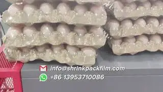 Eggs Packaging Process / Egg Trays Shrink Wrap / Polyolefin POF Shrink Film For Eggs