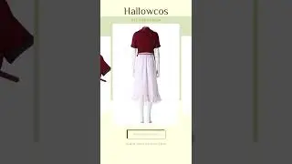 Hallowcos #finalfantasyviirebirth #Aerith Gainsborough Cosplay Costume  #halloween #gamecosplay