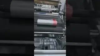 Fully automatic tear free drawstring threading garbage roll bag making machine
