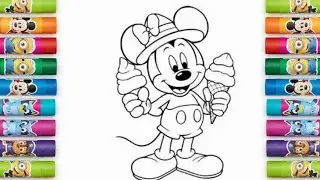 Mickey Mouse Magic Coloring | Drawing for Kids ✏️