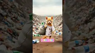 😿गरीब बिल्लू की कहानी😺। #shorts #shortsfeed #cat #garib #animals #ai #story