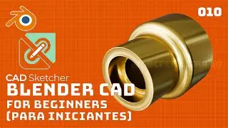 CAD no Blender com CAD Sketcher - Blender CAD para iniciantes 010