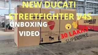 First Ducati Streetfighter V4s Unboxing Video in Bangalore 1,103cc More Videos Coming Soon.