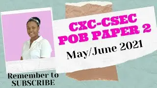 CXC-CSEC Principles of Business Paper 2 - May/June 2021