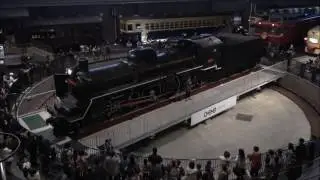大宮鉄道博物館 C57 135 転車台 実演