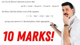 CRAZY 10 Mark De Moivre's Question | A Level Further Maths