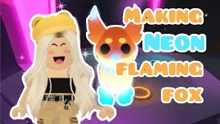 Making neon flaming fox in Adopt Me | Adopt Me Roblox
