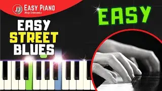 Easy Street Blues - Piano Tutorial for Beginners I Easy Sheet Music PDF I SLOW Alicja Urbanowicz