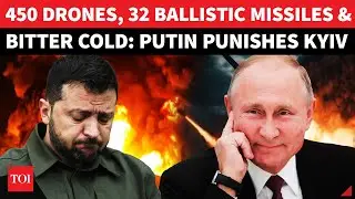 Putin's Biggest Strike: 450 Drones, 32 Missiles FLY Over Kyiv As NATO Boss Visits | WW2 Monument Hit