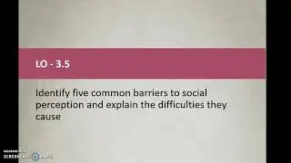 Lecture 7: Social Perception & Attribution
