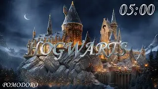 5 Minute Timer - Hogwarts -  Study - Work - Deep Focus - Countdown Timer - No Music