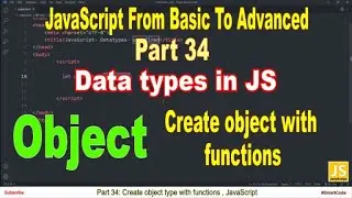 Create object type with functions | Part 34  | JavaScript | #SmartCode