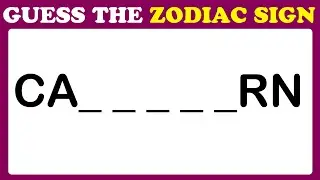 Can You Guess Zodiac Sign from Emoji Challenge ! Zodiac Sign Puzzle World Riddles IQ! Brain Part - 2