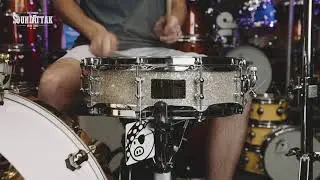 Малый барабан Pork Pie 14x4'' Pigolo, серебристый стеклянный глиттер