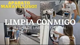 LIMPIA CONMIGO🧽🧺 RUTINA de limpieza SEMANAL🏠 MOTIVACIÓN - MERYSHOME