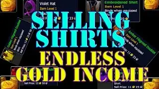 WoW Legion Endless Gold Guide - Selling Shirts - Vendor=AH