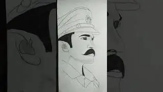Ram Charan drawing on RRR movie. Ram Charan. #art #drawing #ramcharan #sketch