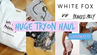 BUYING FROM EVERY VIRAL TIKTOK CLOTHING STORES (princess polly, verge girl, white fox) +GIVEAWAY