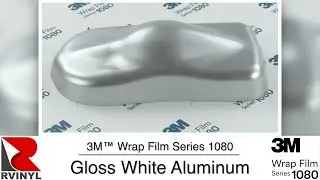 3M&trade; Wrap Film Series 1080 - Gloss White Aluminum G120 Vinyl