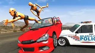 No Seatbelt Car Crashes- BeamNG Drive// Suddenly Cars Road Accident// RealBhoom Crash