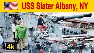 USS Slater Walking Tour in Albany, New York। 4k HD 60fps।#scenic_usa #ussslater #warships