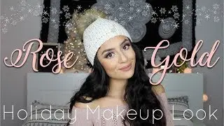 ROSE GOLD HOLIDAY MAKEUP LOOK // Simply Stephanie