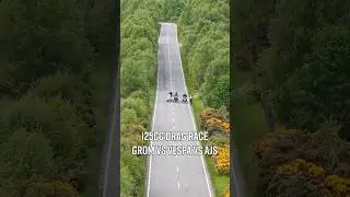Motorbike drag race! Grom Vs Vespa Vs AJS Bilston #125cc #motorcycle