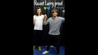Recent Larry proof 💙💚 #harrystyles #louistomlinson #larrystylinson