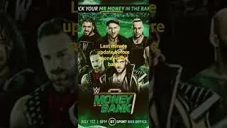 last minute update before money in the bank#mitb #wrestling