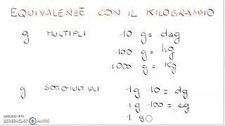 Equivalenze con il chilogrammo