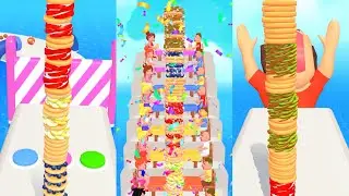 Pancake Run (Android/iOS ) All Levels Gameplay Level 34 - 40