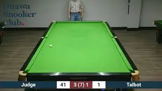Ottawa Snooker Club - League Match Kevin Judge vs Glenn Talbot