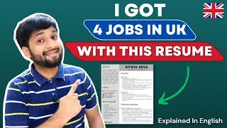 🇬🇧 How To Make Resume or CV For Job Applications In UK 📝 Sharing My Resume That Got Me Jobs In UK 🔥