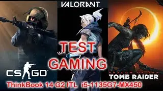 Test Gaming Lenovo ThinkBook 14 Gen 2 ITL | i5-1135G7 MX450