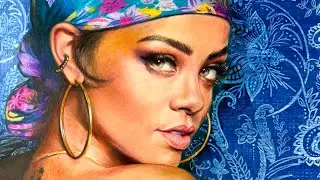 55: Real time Coloured Pencil Portrait Drawing Rihanna Fenty #celebrities #rihanna