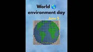 june 5: environment day #rubikscube #earth#pixelart #art #cubing#youtube