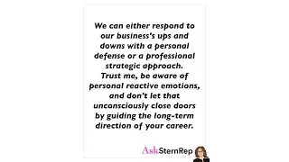 How to Navigate Business Highs and Lows Without Sabotaging Your Career