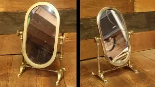 Fixing and Polishing Vintage 1970s Brass Mirror