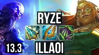 RYZE vs ILLAOI (TOP) | 6/2/13, 500+ games | KR Master | 13.3