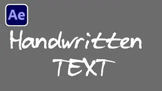 Handwritten TEXT | Adobe After Effects Tutorial || Apphotography