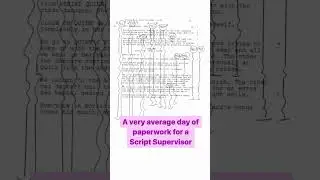 A Script Supervisors' Day in Paperwork #scriptsupervisor #directorwhisperer #scriptsupervision